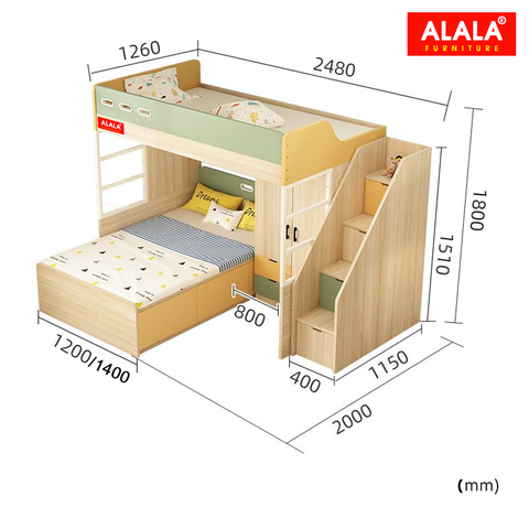 Giường tầng ALALA141 đa năng