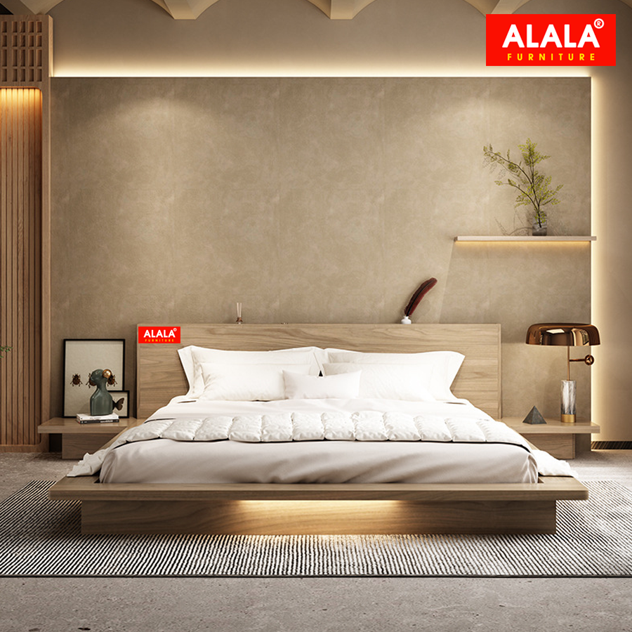 Giương ngủ ALALA83 + 2 Tủ đầu giường cao cấp