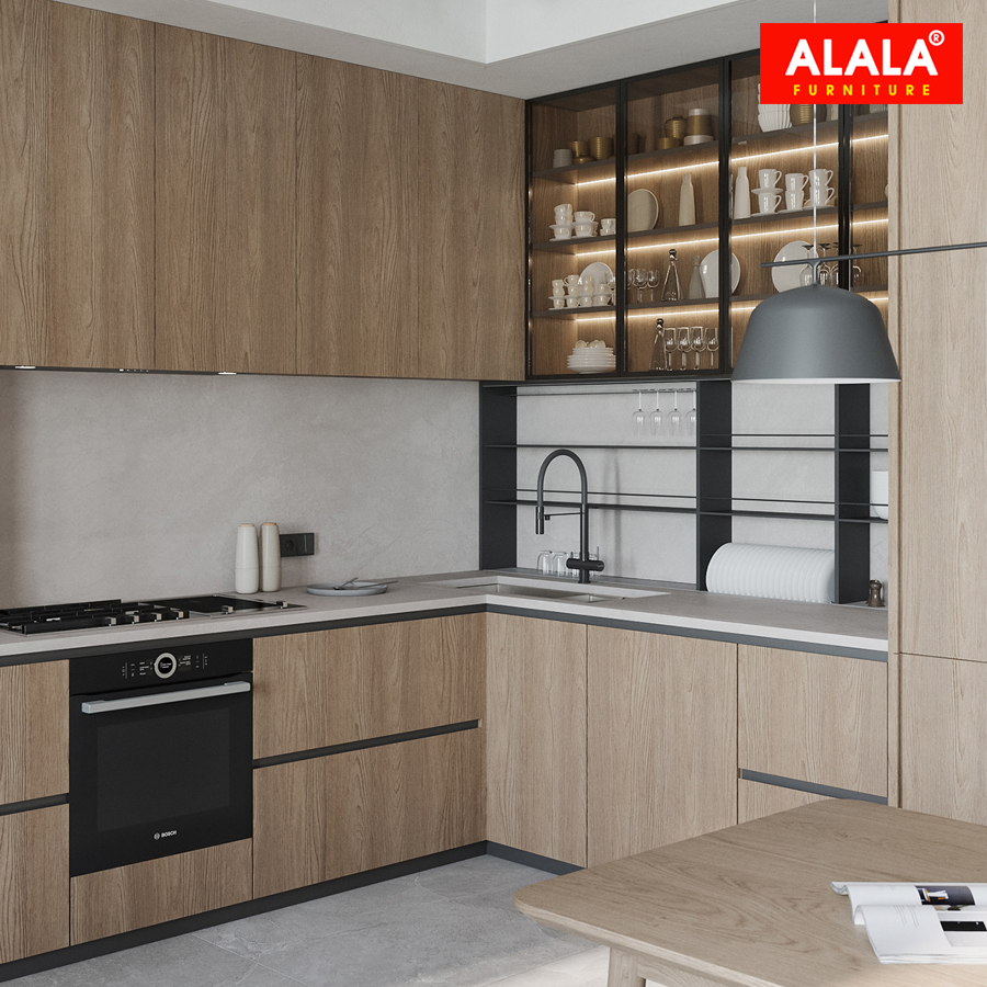 Tủ bếp ALALA518 mới nhất với thiết kế hiện đại, sang trọng đang gây sự chú ý của giới thượng lưu. Sản phẩm này được thiết kế bởi những chuyên gia hàng đầu trong ngành và được chế tác từ chất liệu cao cấp, tạo nên vẻ đẹp độc đáo cho không gian bếp của bạn. Hãy trang trí không gian sống của bạn với sản phẩm chất lượng này.