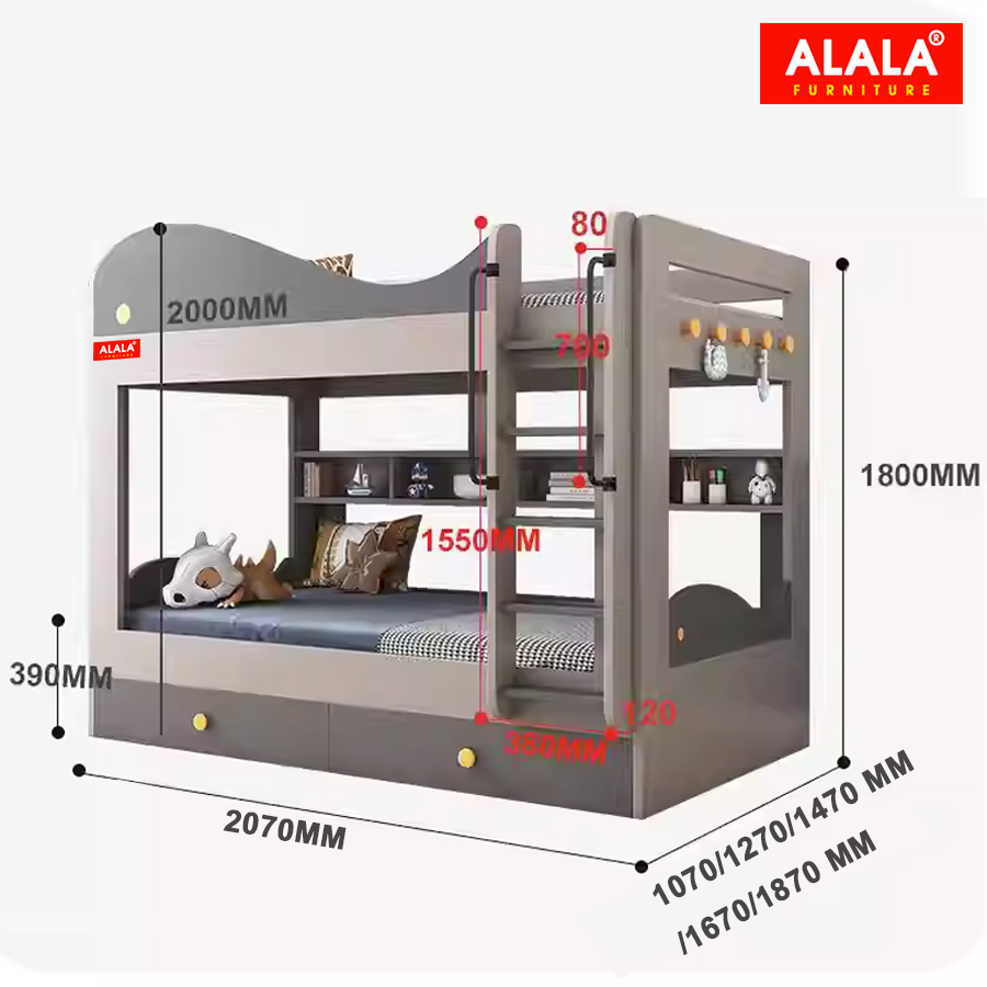 Giường tầng ALALA110 cao cấp