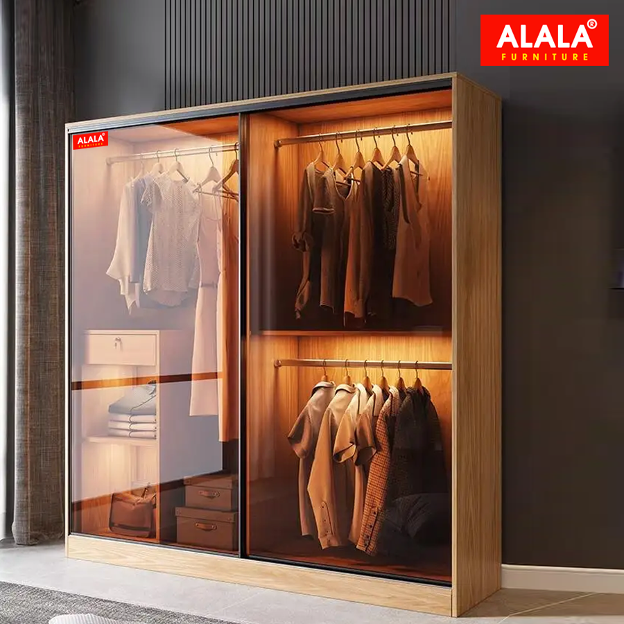Tủ quần áo ALALA293 cánh kính