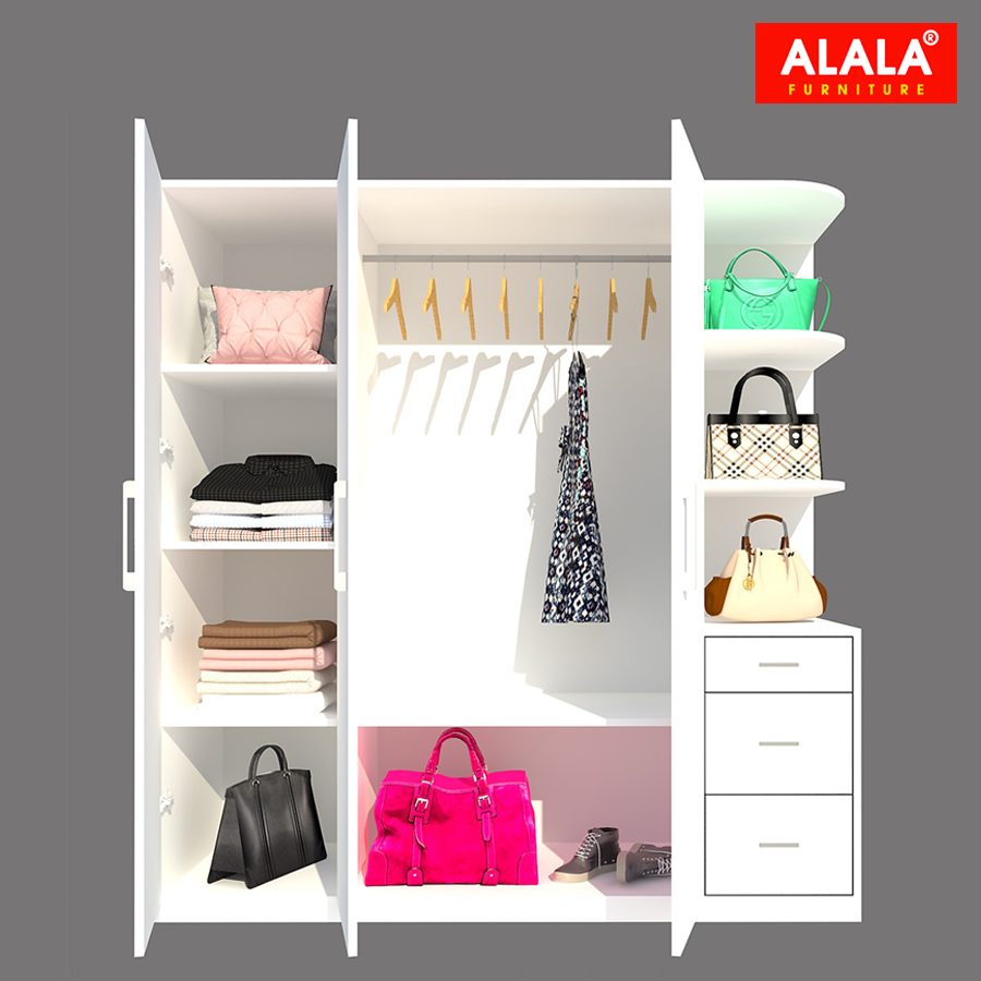 Tủ quần áo ALALA233 cao cấp