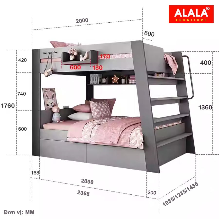 Giường tầng ALALA119 cao cấp