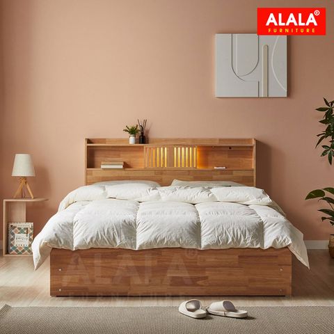 Giường ngủ gỗ tự nhiên A05