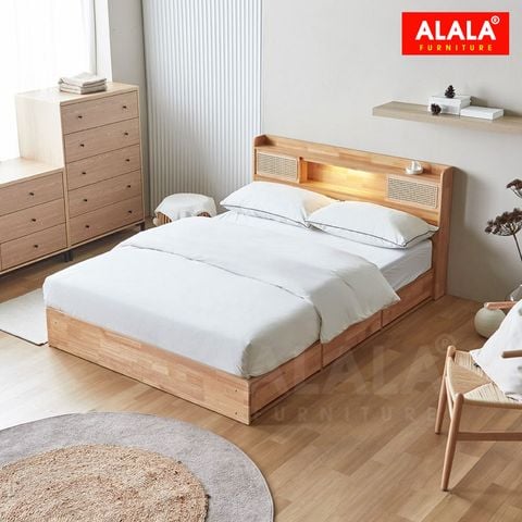 Giường ngủ gỗ tự nhiên A07