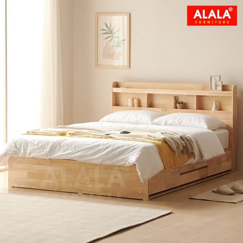 Giường ngủ gỗ tự nhiên A12