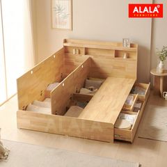 Giường ngủ gỗ tự nhiên A12