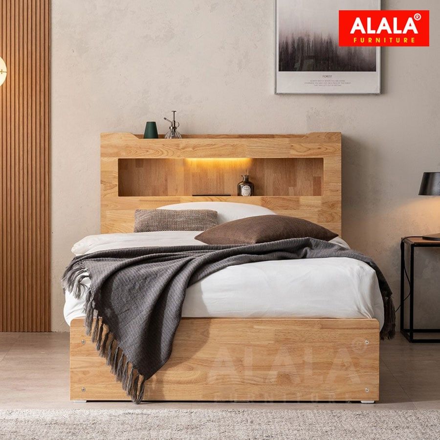 Giường ngủ gỗ tự nhiên A11