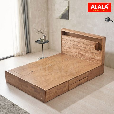 Giường ngủ gỗ tự nhiên A21