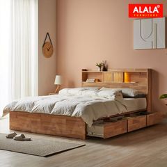Giường ngủ gỗ tự nhiên A05