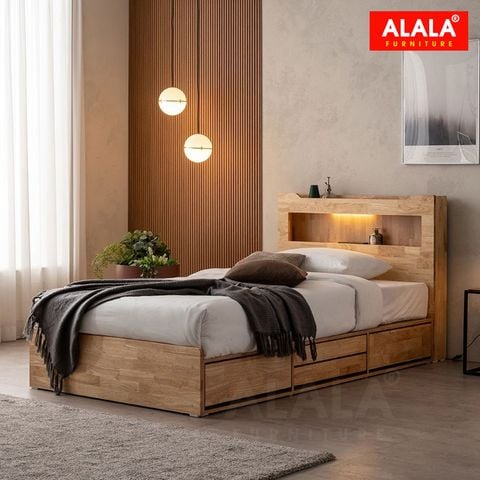 Giường ngủ gỗ tự nhiên A11