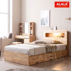 Giường ngủ gỗ tự nhiên A06