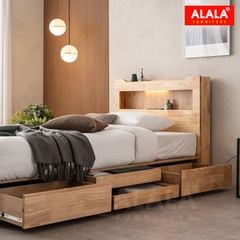 Giường ngủ gỗ tự nhiên A11