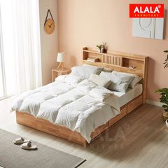 Giường ngủ gỗ tự nhiên A02