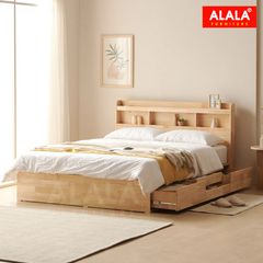 Giường ngủ gỗ tự nhiên A12