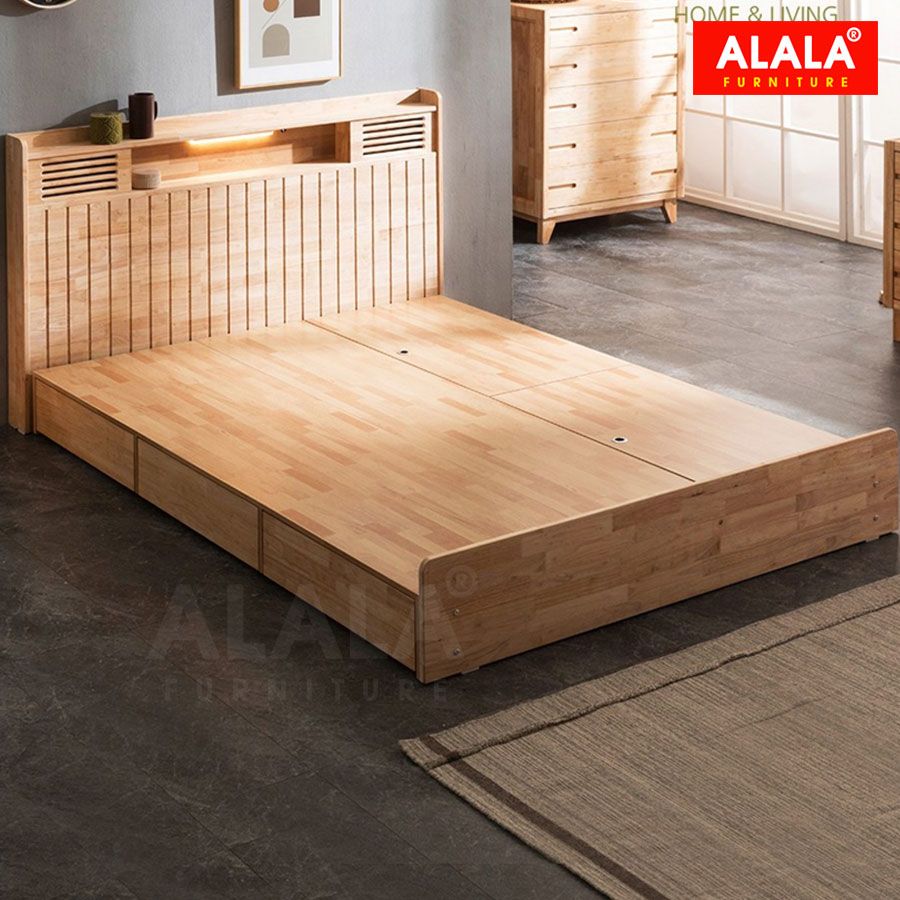 Giường ngủ gỗ tự nhiên A20