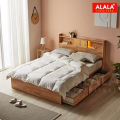 Giường ngủ gỗ tự nhiên A05