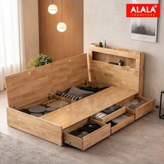 Giường ngủ gỗ tự nhiên A11