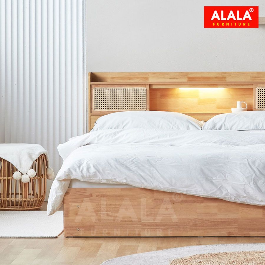 Giường ngủ gỗ tự nhiên A07