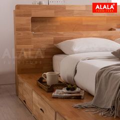 Giường ngủ gỗ tự nhiên A01