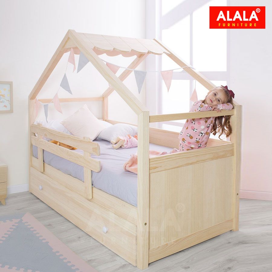 Giường ngủ cho bé hình ngôi nhà A112