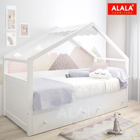 Giường ngủ cho bé hình ngôi nhà A115