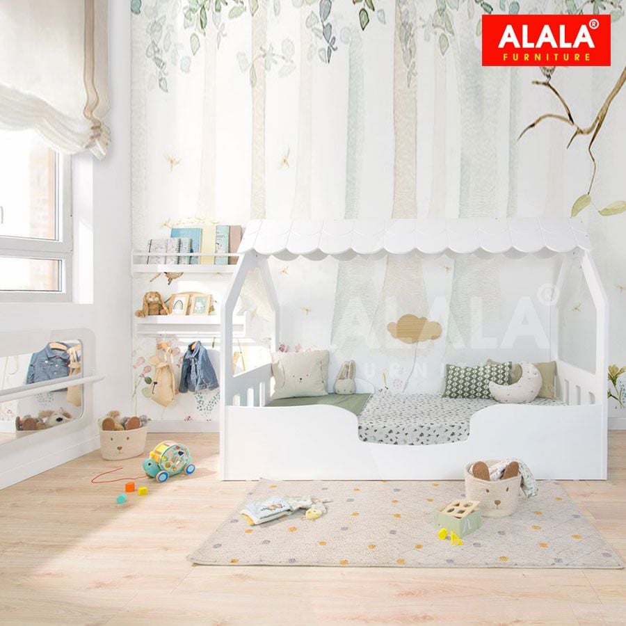 Giường ngủ cho bé hình ngôi nhà A110