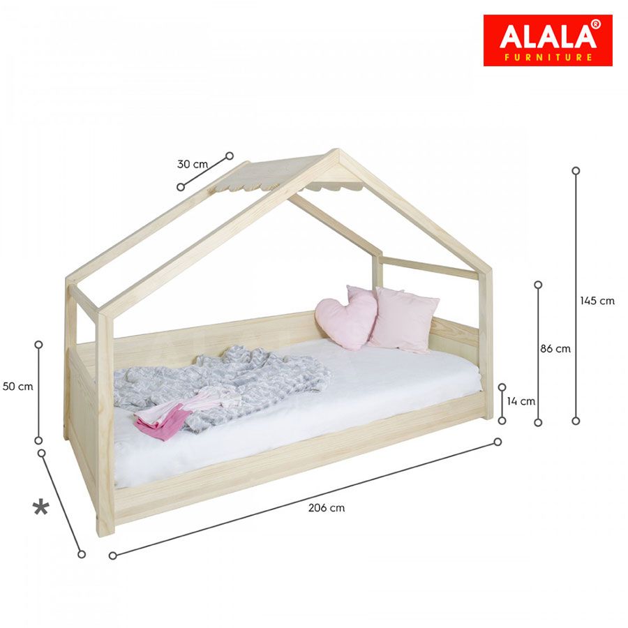 Giường ngủ cho bé hình ngôi nhà A113