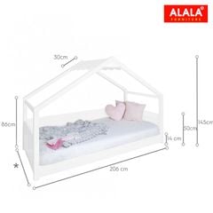 Giường ngủ cho bé hình ngôi nhà A114