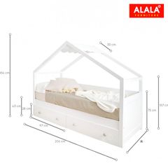 Giường ngủ cho bé hình ngôi nhà A115