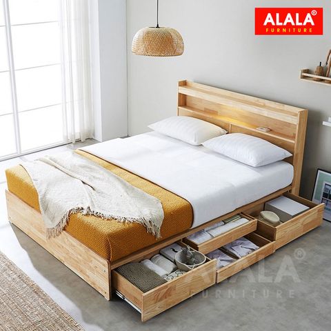 Giường ngủ gỗ tự nhiên A15