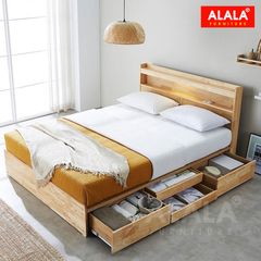 Giường ngủ gỗ tự nhiên A15