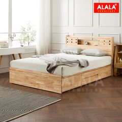 Giường ngủ gỗ tự nhiên A08