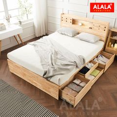 Giường ngủ gỗ tự nhiên A08