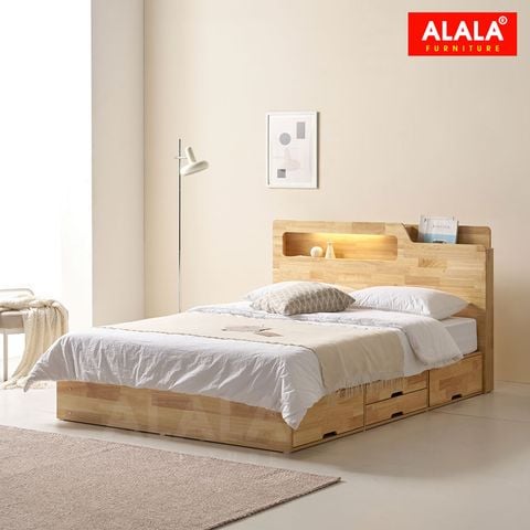 Giường ngủ gỗ tự nhiên A04