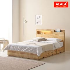 Giường ngủ gỗ tự nhiên A04