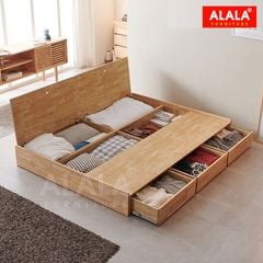 Giường ngủ gỗ tự nhiên A09