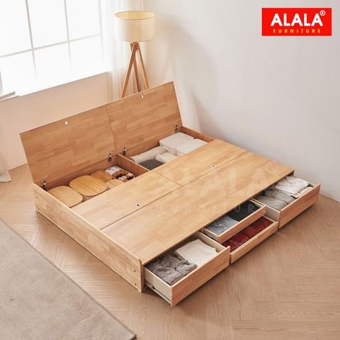 Giường ngủ gỗ tự nhiên A13