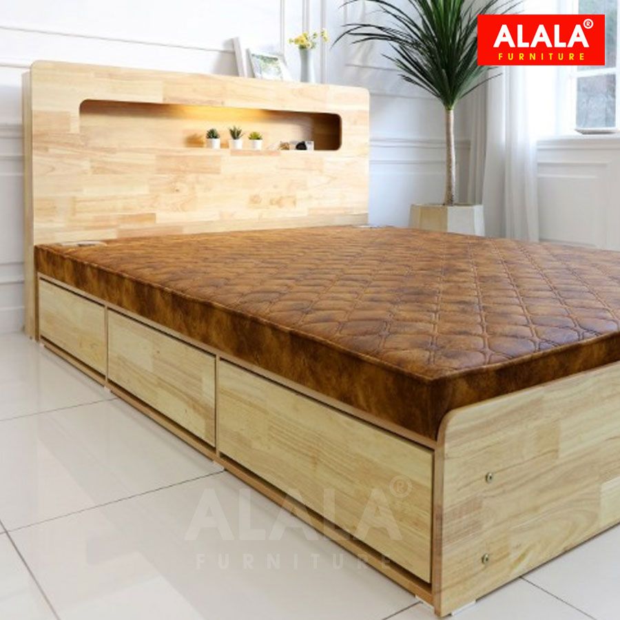 Giường ngủ gỗ tự nhiên A18