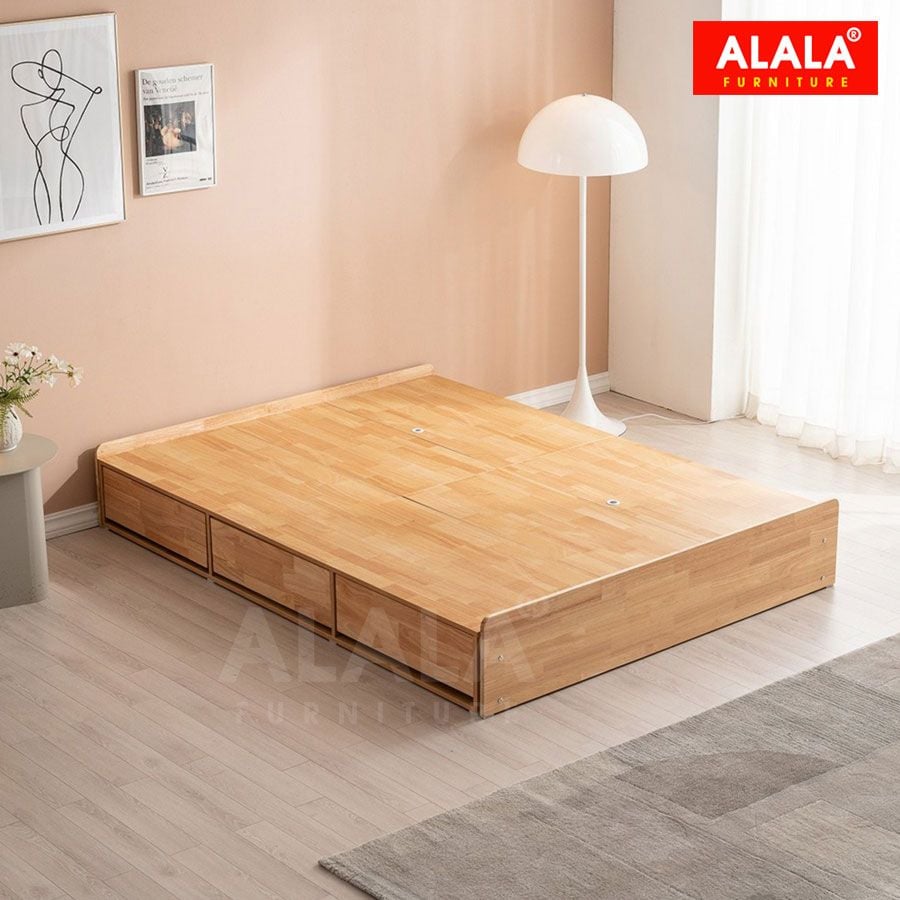 Giường ngủ gỗ tự nhiên A17
