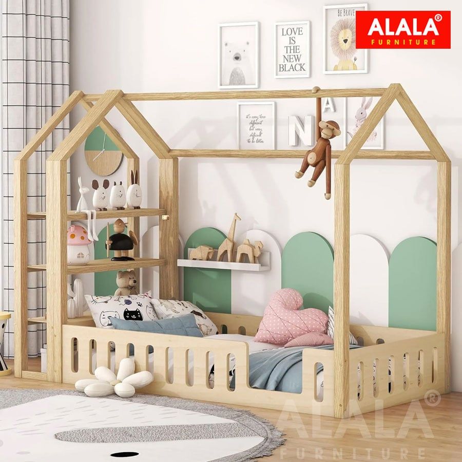 Giường ngủ ngôi nhà cho bé A158
