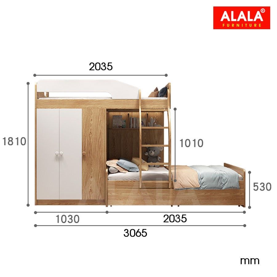 Giường tầng ALALA157 đa năng