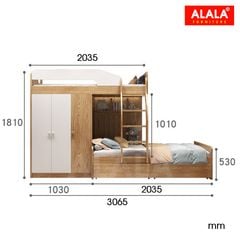 Giường tầng ALALA157 đa năng