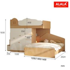 Giường tầng ALALA160 đa năng