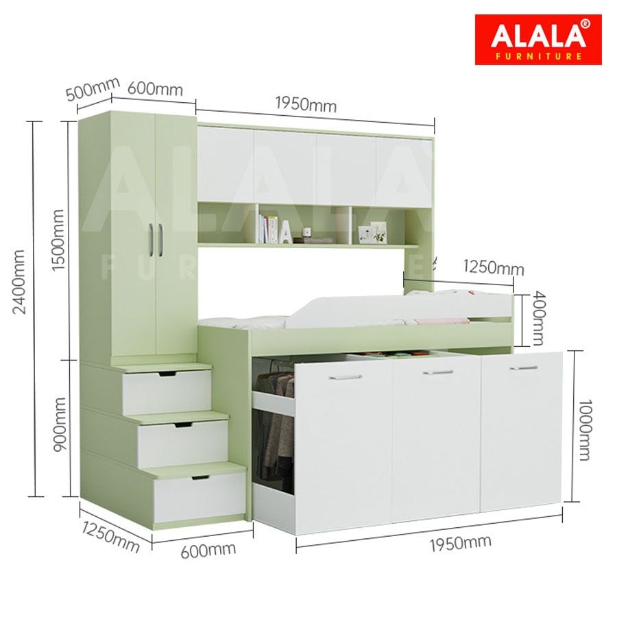 Giường tầng ALALA159 đa năng