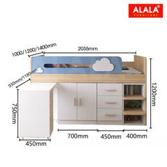 Giường tầng ALALA163 đa năng