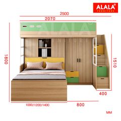 Giường tầng ALALA165 đa năng