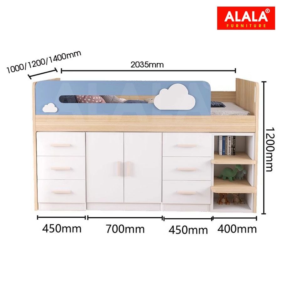 Giường tầng ALALA163 đa năng