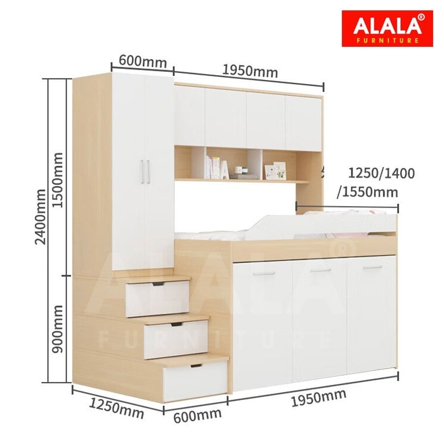 Giường tầng ALALA159 đa năng