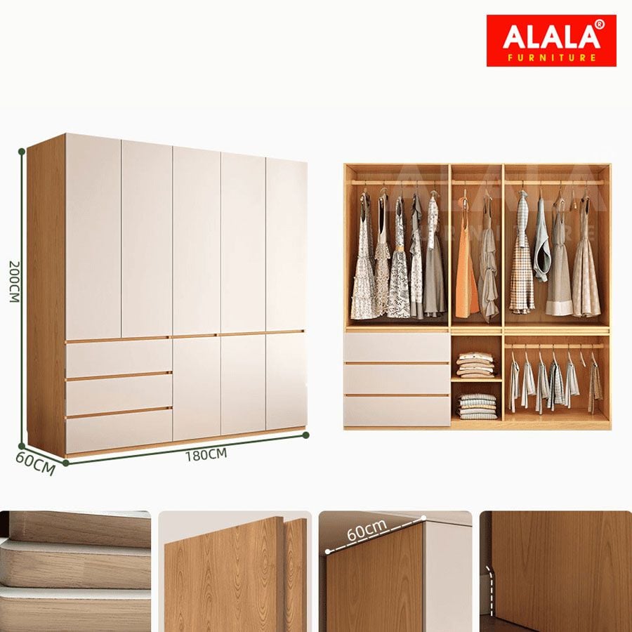 Tủ quần áo A1057 cao cấp